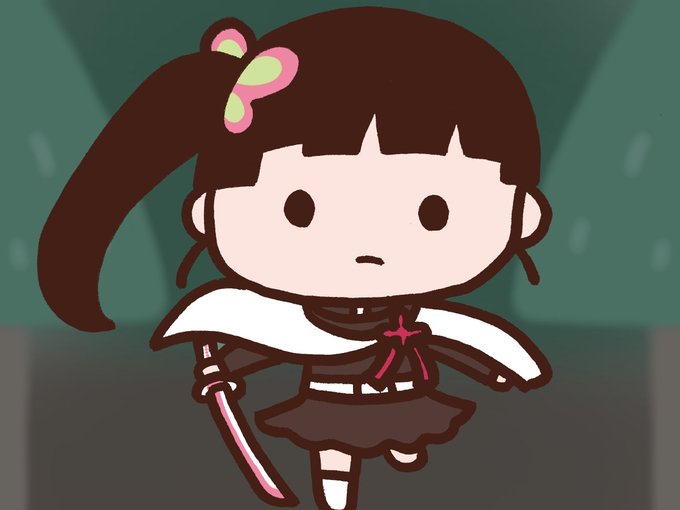 しょうちゃんさんがTwitterに投稿した栗花落カナヲ(鬼滅の刃)のイラスト。