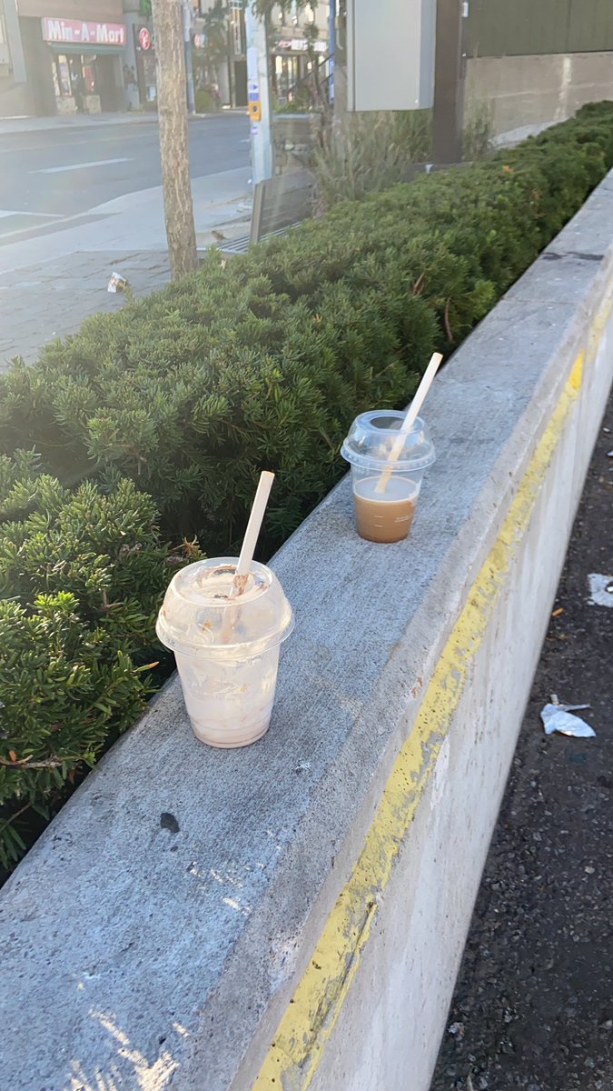 CleanDanforth's tweet photo. @311Toronto @TTChelps @TimHortons @PaulaFletcherTO Hey @TimHortons at the Pape subway, can you include this bench area across the street from your location as part of your normal cleanup? Your customer seem to think it is a garbage bin. @PaulaFletcherTO #4cleantoronto. https://t.co/rL7Sj1qNd7