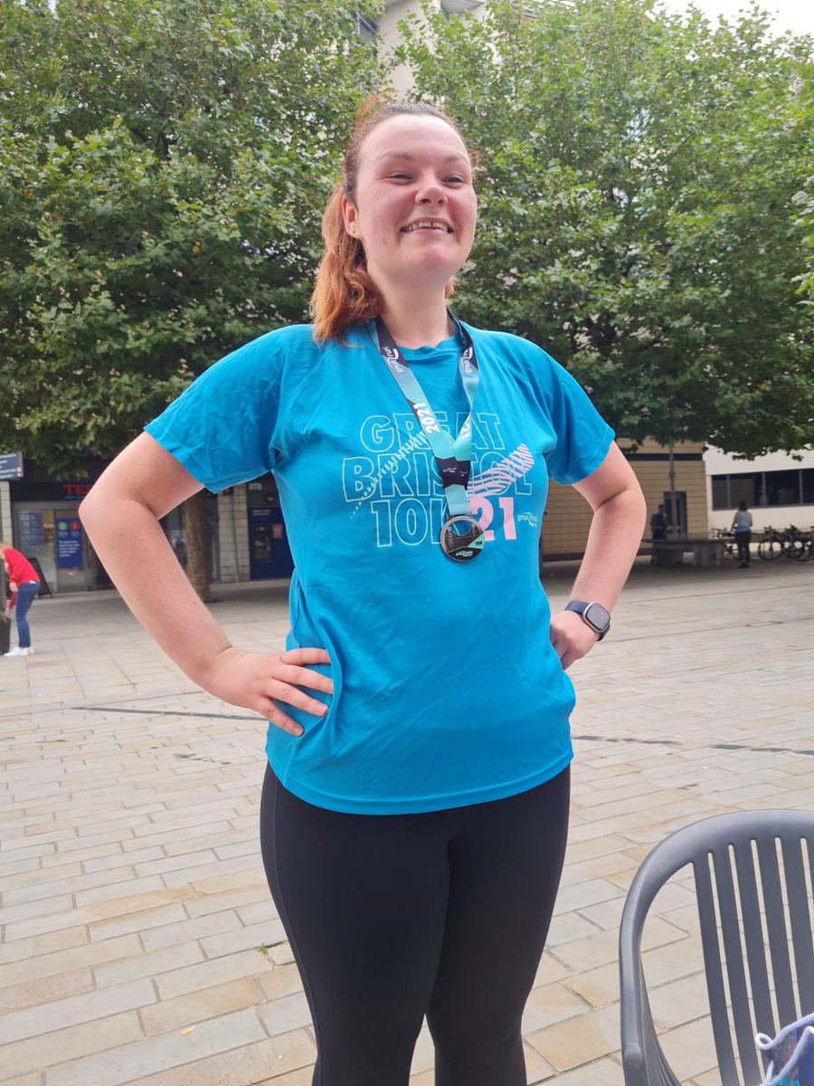 I only went and bloody did it!!!! 💙 £250 raised for <a href="/AlopeciaUK/">Alopecia UK</a> thank you for all the donations! It will make such a difference!!! #GreatBristolRun #10k