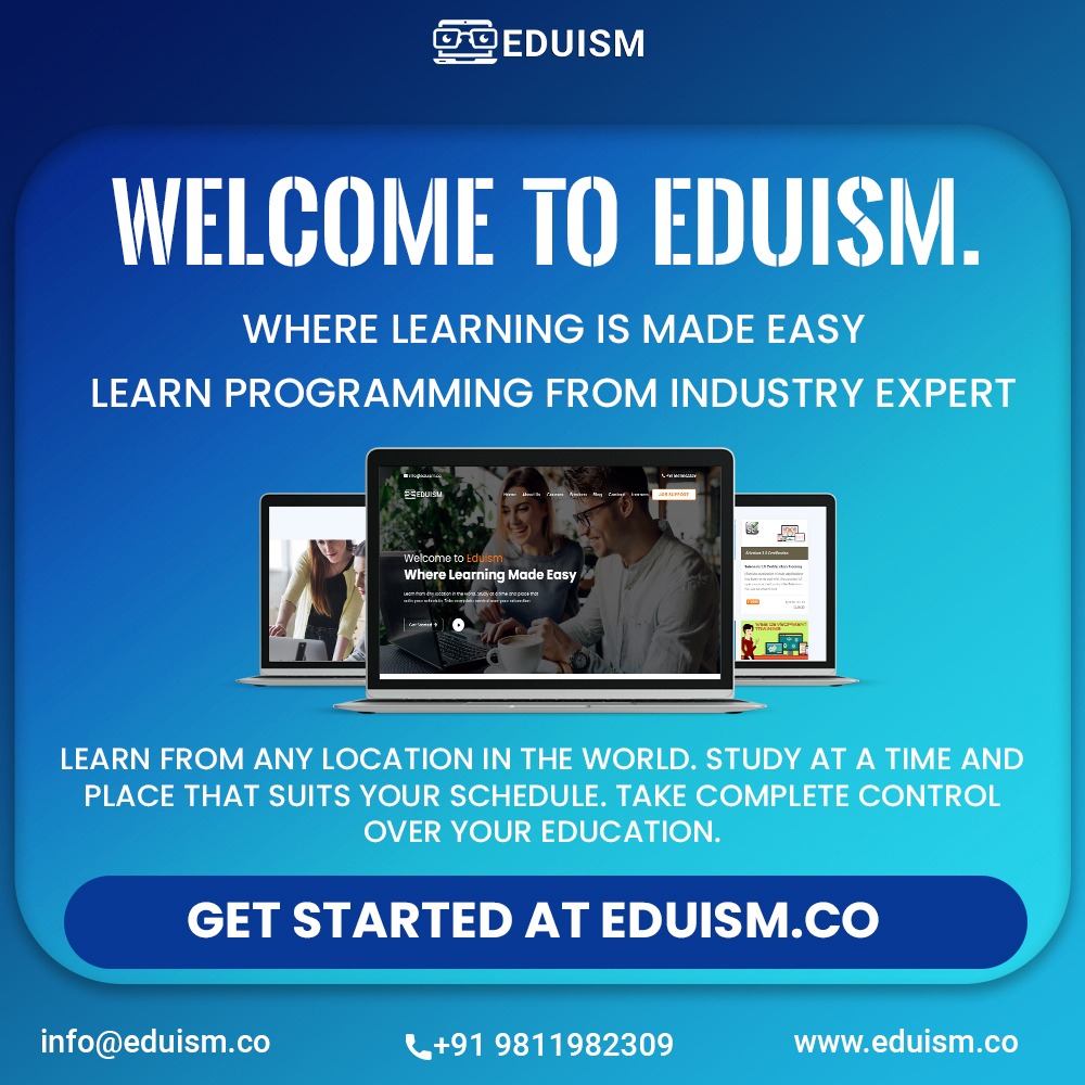 Eduism3's tweet image. 🤗Welcom to Eduism.
📑Where Learning Made Easy
👨💻Learnig Programming from industry expert.
#programmingart #programmingidealist #programminglanguages #programminghelp #programmingyourmind
#programmingproblems #programmingclass #ProgrammingBug #programmingforkids #programminglove
