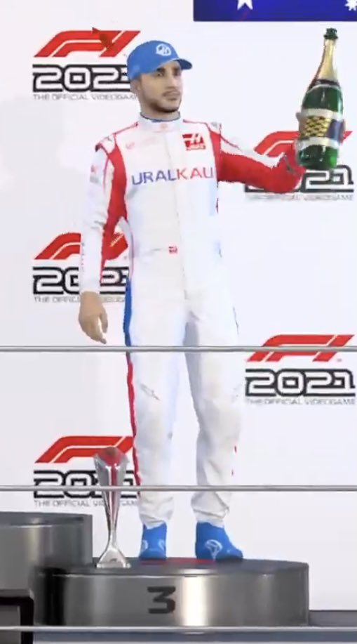 KaliosTV's tweet photo. First podium of the season in AFR 🍾 https://t.co/H6MqlLO8DT