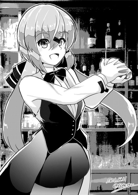 「bartender bowtie」 illustration images(Latest)