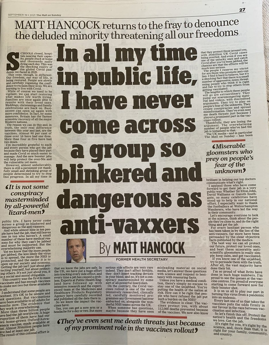 org_scp's tweet image. Is @MattHancock still relevant?