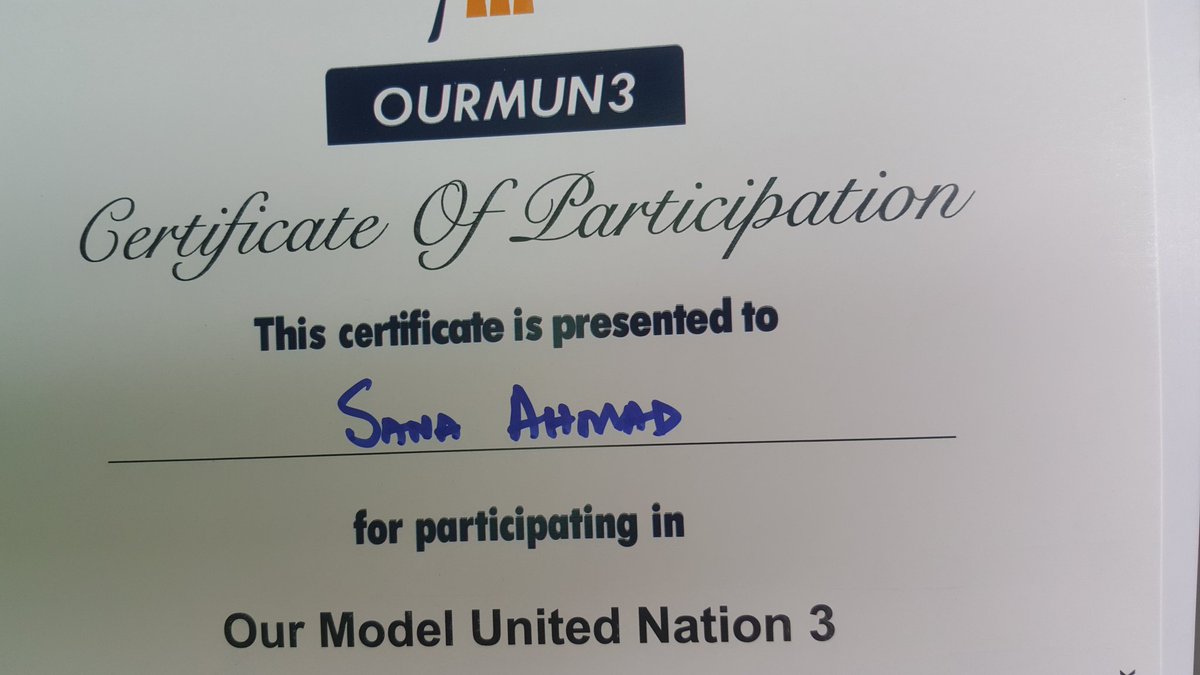 Sana_RAhmad's tweet photo. It was an honour to be a part of oraginizing team of #Ourmun3.
A great learning experience with Director and Co director of Secretariat Affairs, @QKDurrani and @SaqibNaeemKhan2.
A successfull conference!!!
Venue: The Legend Hotel, Islamabad
Date: 17 &amp; 18 Sep 2021.
#munconference https://t.co/oiXtxHxEl4
