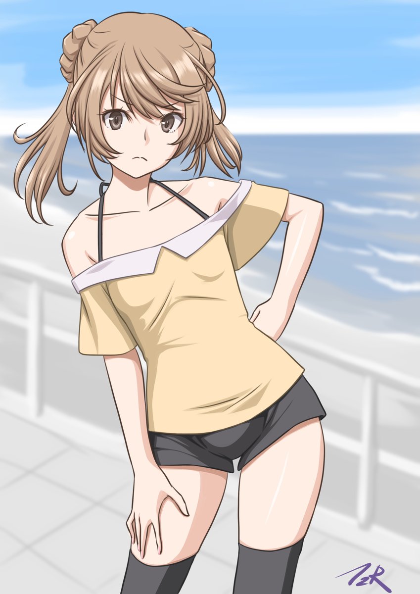 #イラストを4枚貼ると秋風に乗って絵柄を好いてくれる人の元へ届くらしい
とりあえず阿武隈、瑞鶴、ガンビー、満潮を並べてみる 