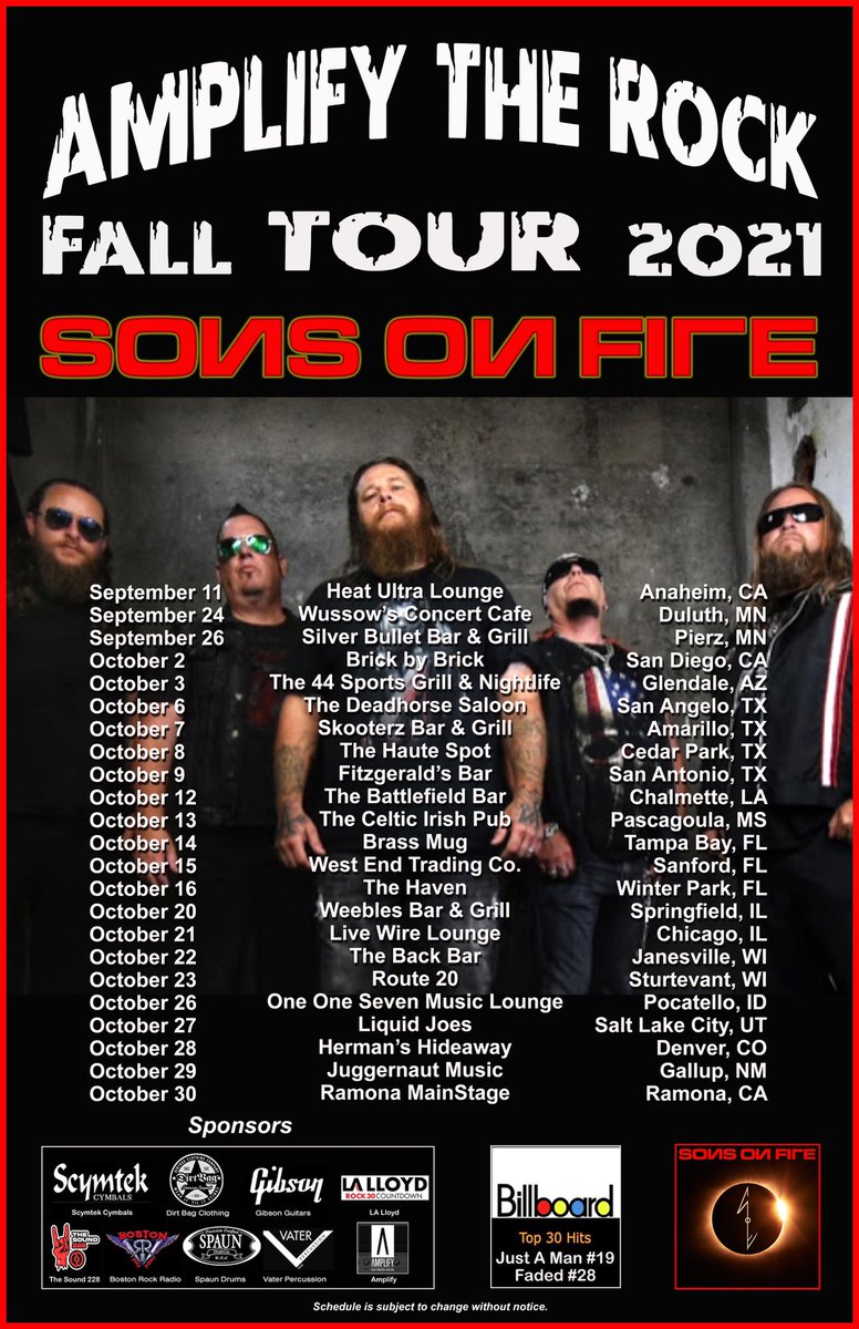 Where will we see you? #sof #music #tour #justaman #faded #sandiego #rock #metal