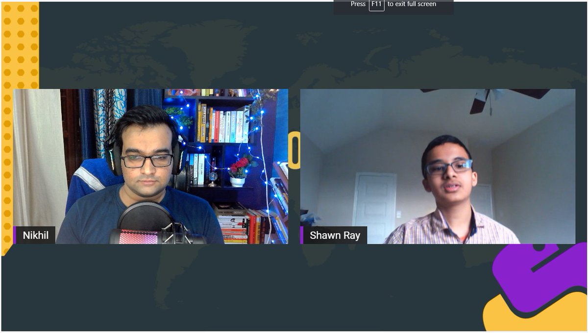 Sc0rpi0n101's tweet photo. We have the youngest speaker of #PyConIndia2021 giving a talk on Is Python Worth Learning for Beginners?

Join us on @pyconindia Stage 2 to listen to him describe why #Python is an amazing language for #begineers

#PyConIndia2021 #Python  #Conference https://t.co/i7EyNGcwXE