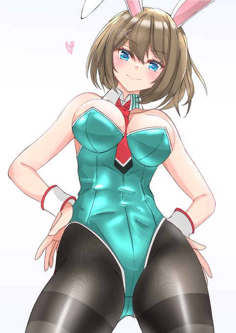 #イラストを4枚貼ると秋風に乗って絵柄を好いてくれる人の元へ届くらしい

艦娘バニー好きな人へ(*'ω`*) 