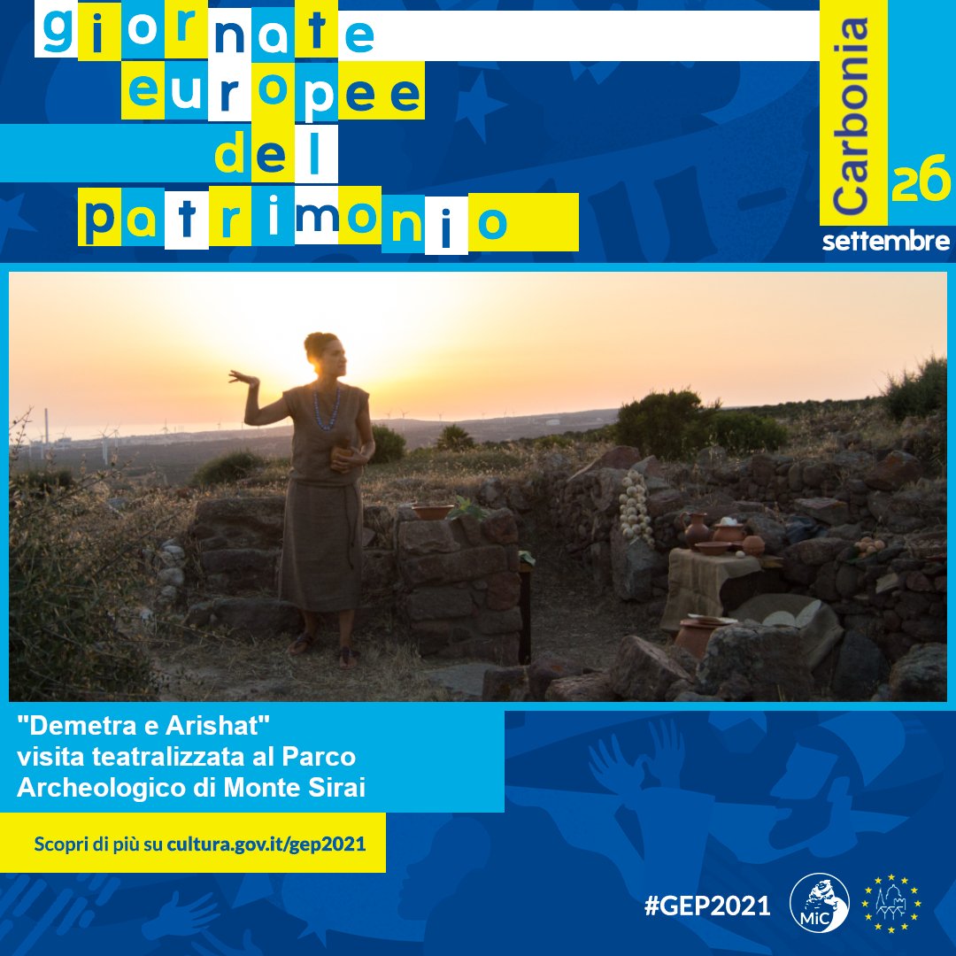 carboniamusei's tweet photo. Per le #GiornateEuropeedelPatrimonio vi aspettiamo a #MonteSirai con una visita teatralizzata alla scoperta di #Demetra!
Per saperne di più https://t.co/9M8BpBCKfc
#SiMuC #Carbonia https://t.co/FCoDSFQFRV