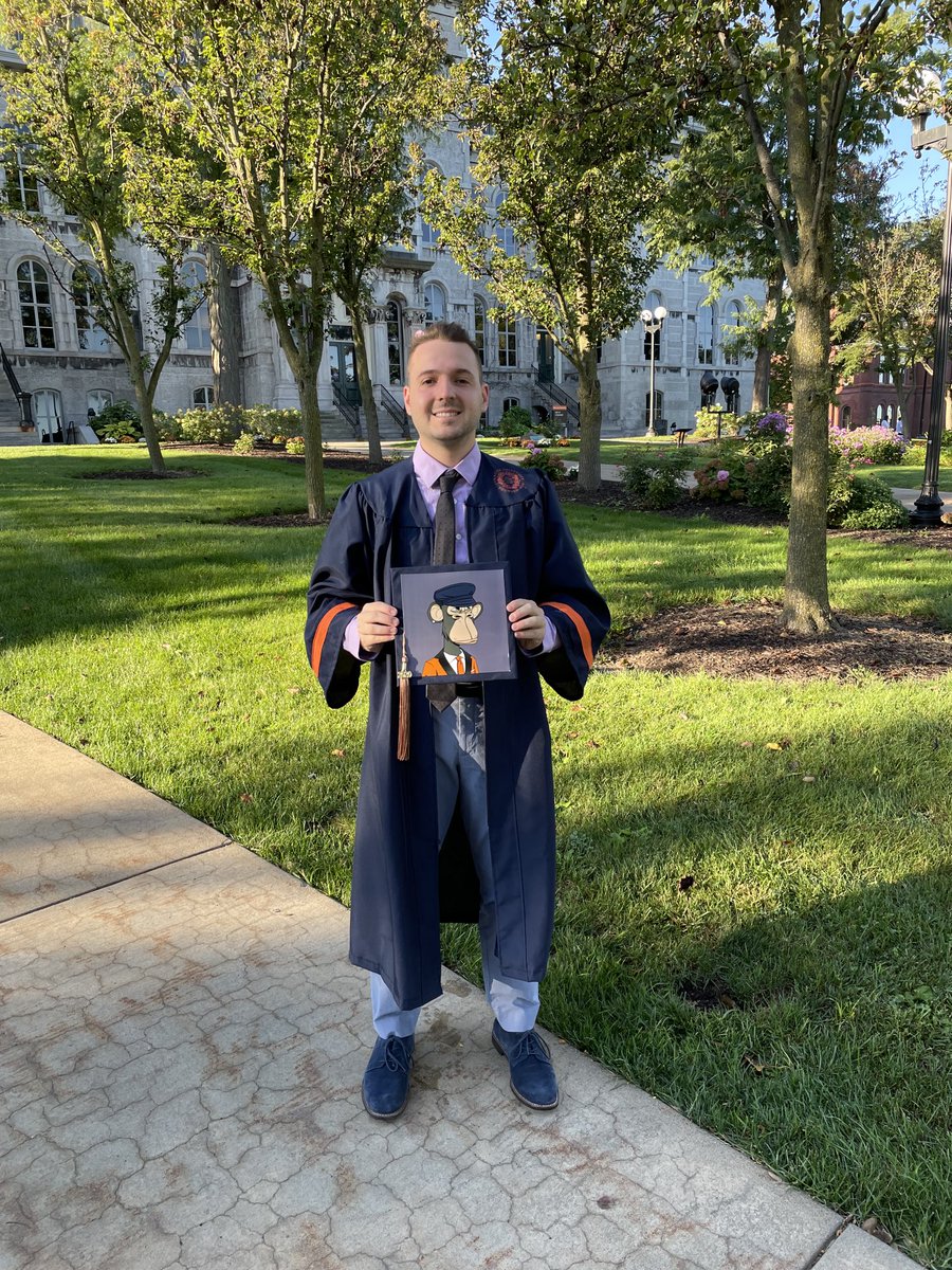 In spring of 2020 I took my final credits at Syracuse University. 

Today, in the fall of 2021 I finally get to celebrate! And in style 🦍