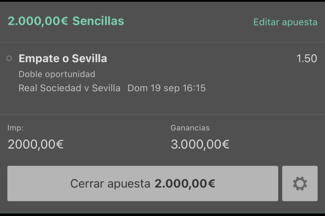 Hoy se gana dinero otra vez! No quiero que nadie se quede sin ganar por no seguirme #pick #apuestasdeportivas #tipster