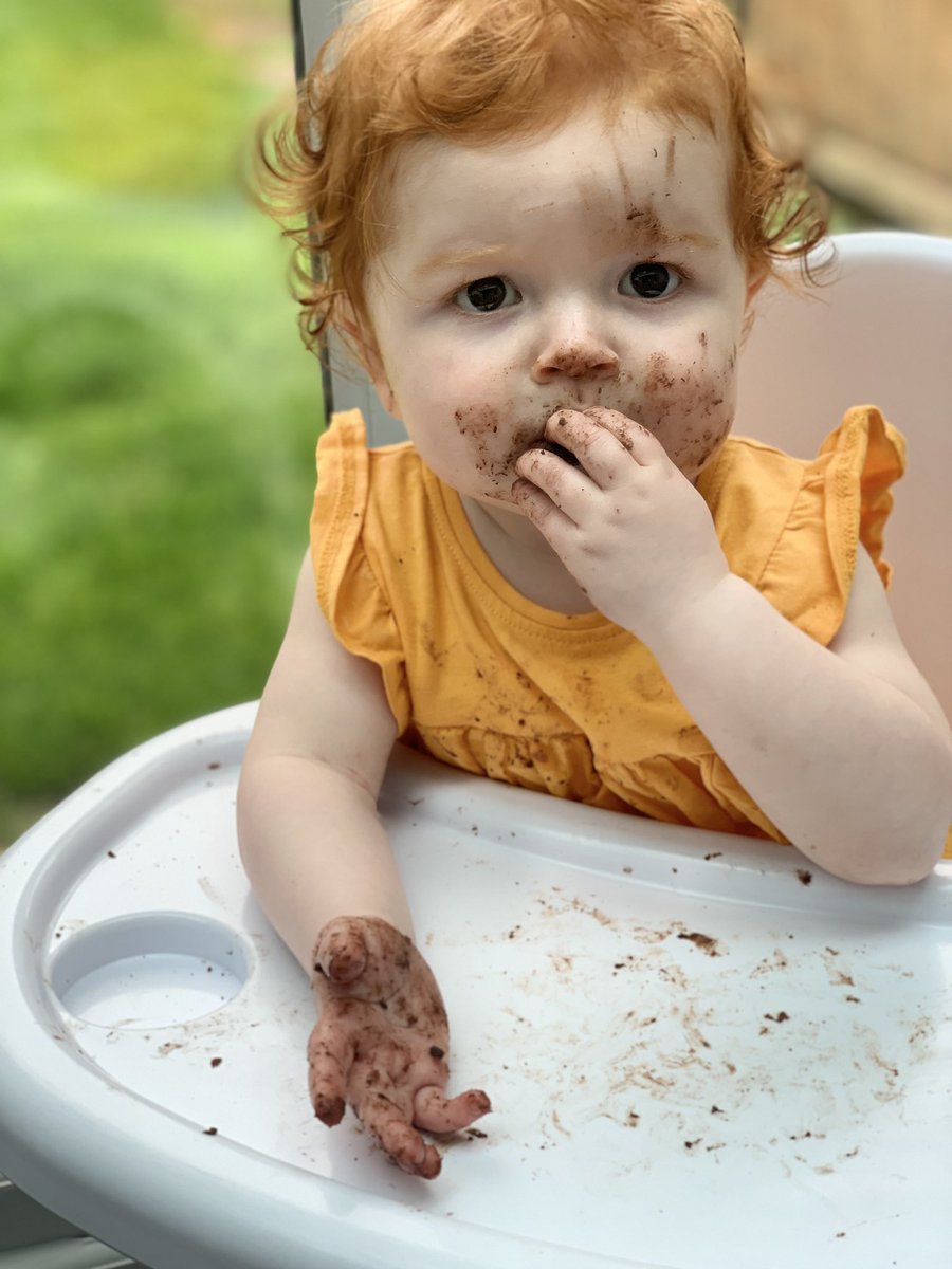 This isn’t just any biscuit, this is an <a href="/AldiUK/">Aldi Stores UK</a> Bourbon Biscuit - one of her greatest loves 🤣⭐️ @brownie290494  #baby #babyweaning #biscuits #foodgloriousfood