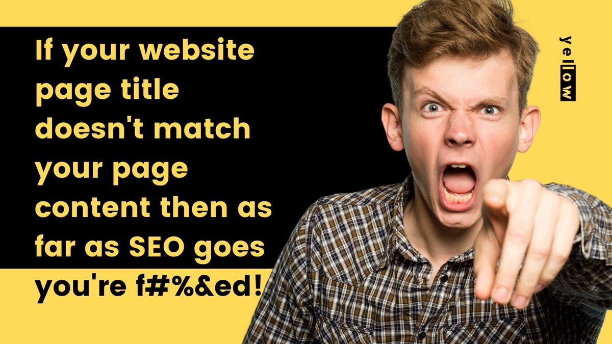yellow_worthing's tweet photo. Do you check that your web page titles reflect your page content correctly?

#seo #webdesign #smallbizuk https://t.co/hNCBZyl8Zh