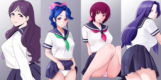 熟女人妻セーラー服 