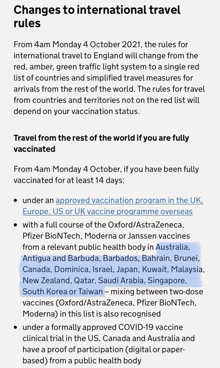Since new rules in regards to travel to the UK were announced on 17th September it has caused quite the stir amongst the worldwide community due to the UK’s ability to only recognise a small number of countries vaccine validity.