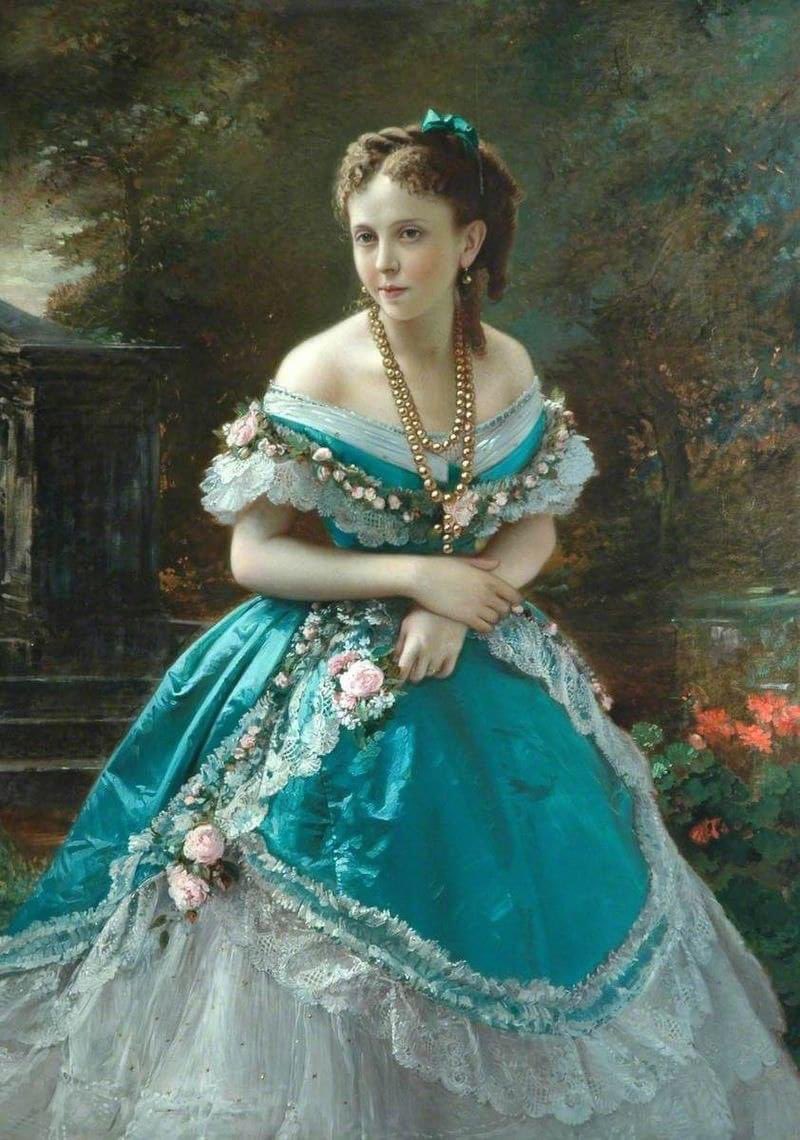 PinarKanat's tweet photo. โฒโฒ Lady in Blue Dress โฒโฒ oil on canvas by 1821-1908th-century Italian painter and sculptor, Roberto Bompiani (1821-1908). https://t.co/iVkxKwur40