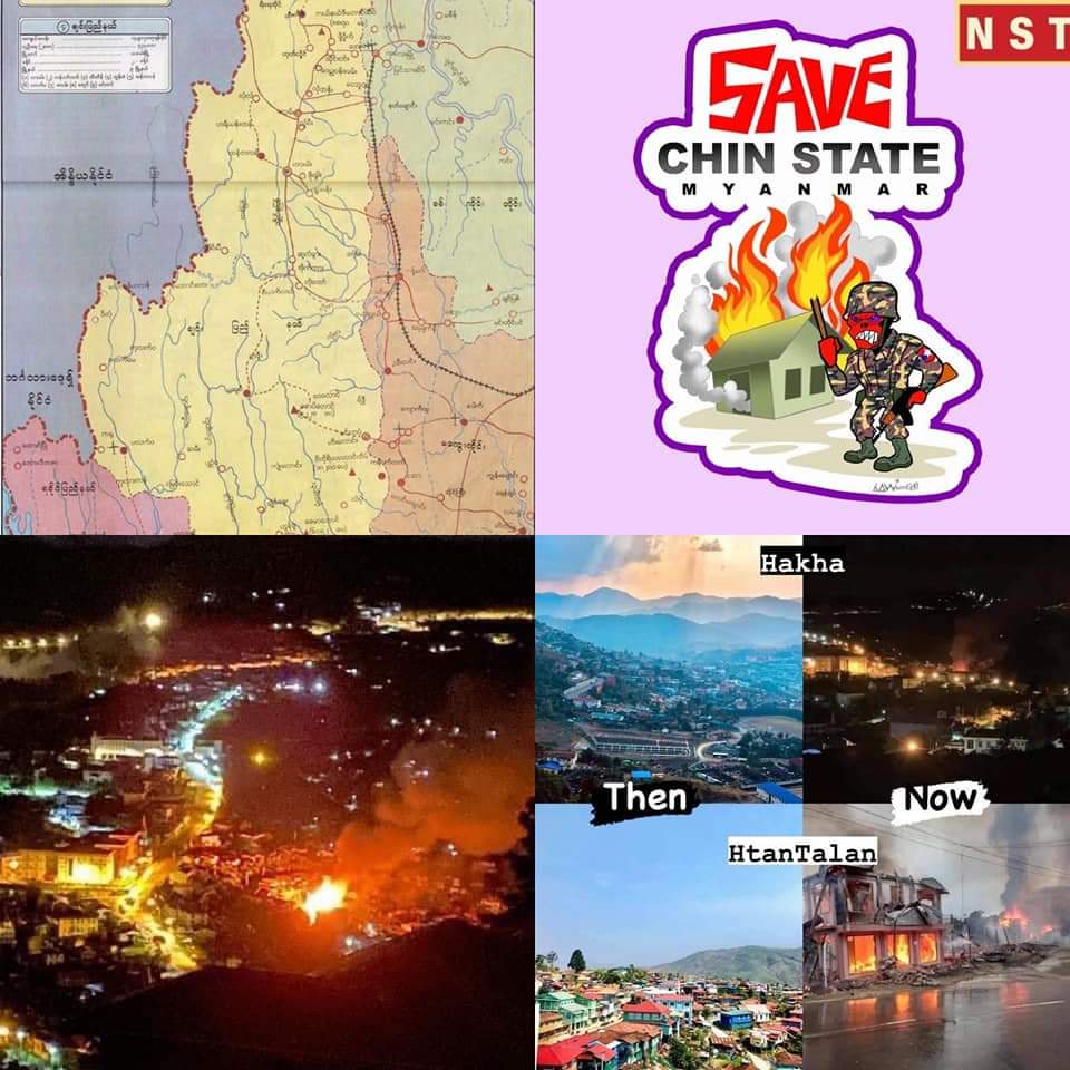 qinglong26's tweet photo. In Hakha and Thantlang Townships, more than 20 homes were burnt down and more than 5 people including a pastor were also shot to death. Will announcements or condemnations help relieve such brutality in Myanmar?  #WhatsHappeningInMyanmar #HelpChinState https://t.co/TTxLwZjIrA