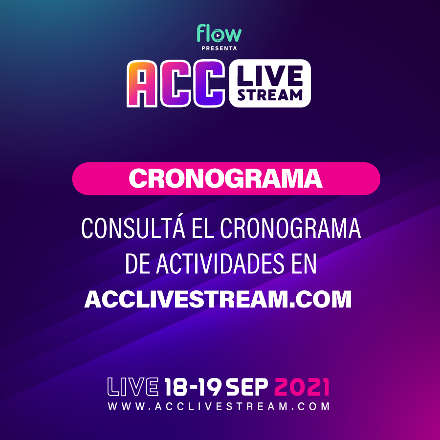 ArgComicCon's tweet photo. Consultá el Cronograma de Actividades en https://t.co/giiRUoYUIW para no perderte de nada!

Y recordá que podés ver #AccLiveStream en:
👉 Flow Gaming XP Canal 601 @FlowGaming
👉 https://t.co/YQQfzDb6OL
👉 https://t.co/sxE82drULf

#AccLiveStream 😎 https://t.co/Lwg2bMi3eE