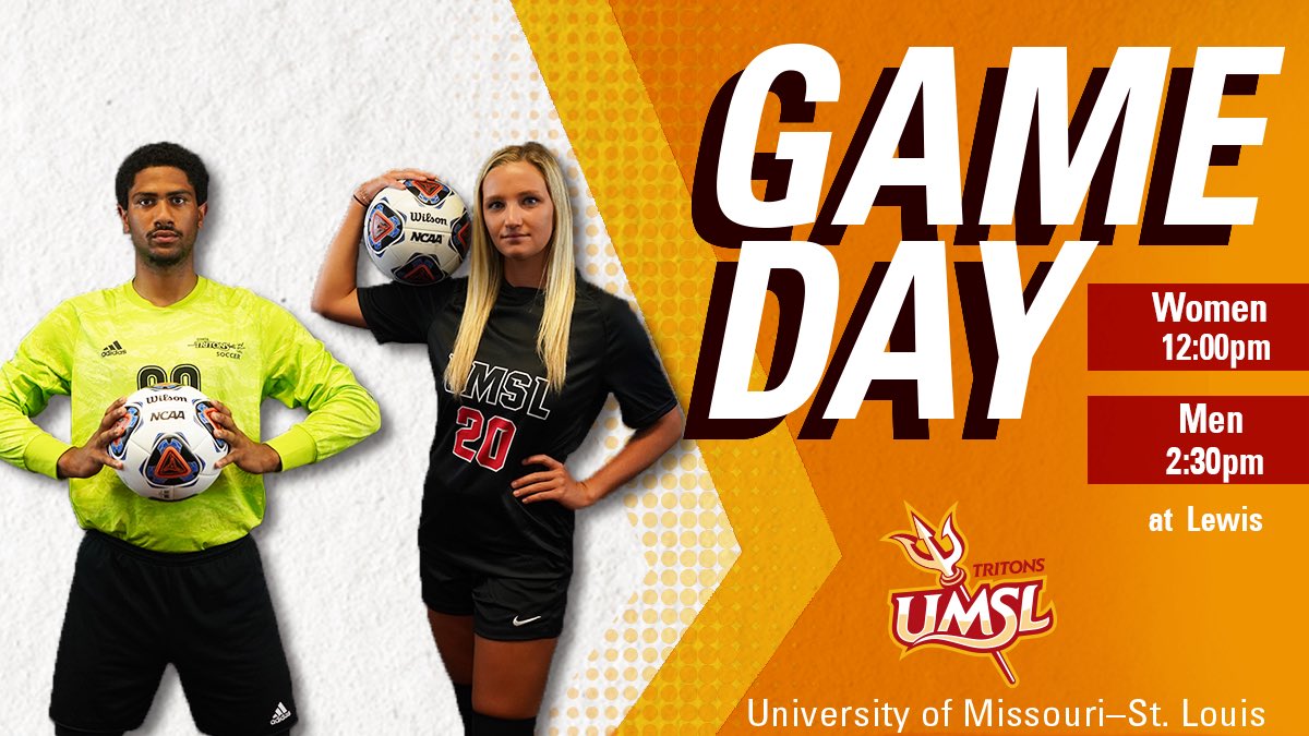 UMSLAthletics's tweet photo. ⚽️ @UMSL_M_Soccer and @UMSLWSOC GAMEDAY!

🆚 Lewis
📍Romeoville, Ill.
⌚️ women 12 pm, men 2:30 pm
📊 women: https://t.co/qvoxNs7aJs men: https://t.co/bMukSF7LQd
📺 https://t.co/qneSJ8w6hl

#GLVCwsoc #GLVCmsoc https://t.co/6Cu0DM9hqq