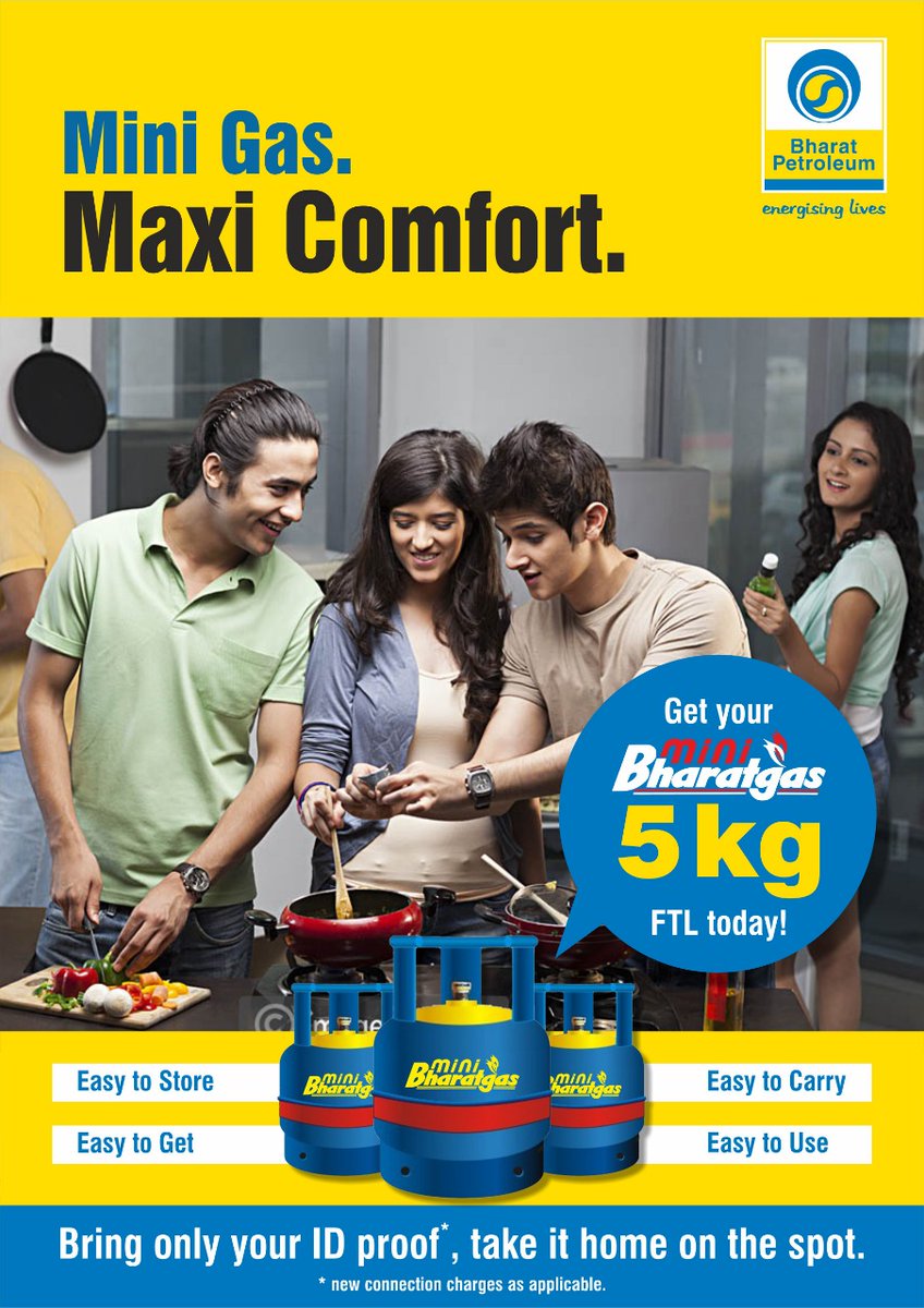 Bharatgaspune's tweet photo. Bring home your Mini Bharatgas today
@BPCLimited https://t.co/HmVVHSWbYD
