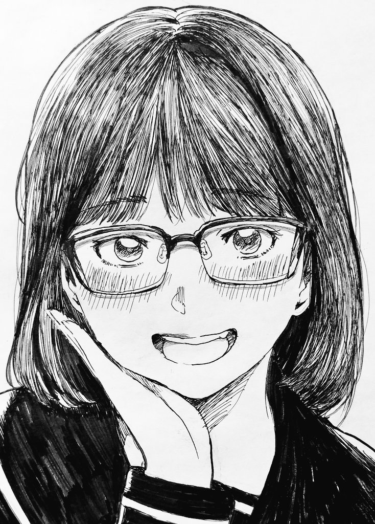 #イラストを4枚貼ると秋風に乗って絵柄を好いてくれる人の元へ届くらしい
メガネのレンズ屈折啓蒙思想家です 