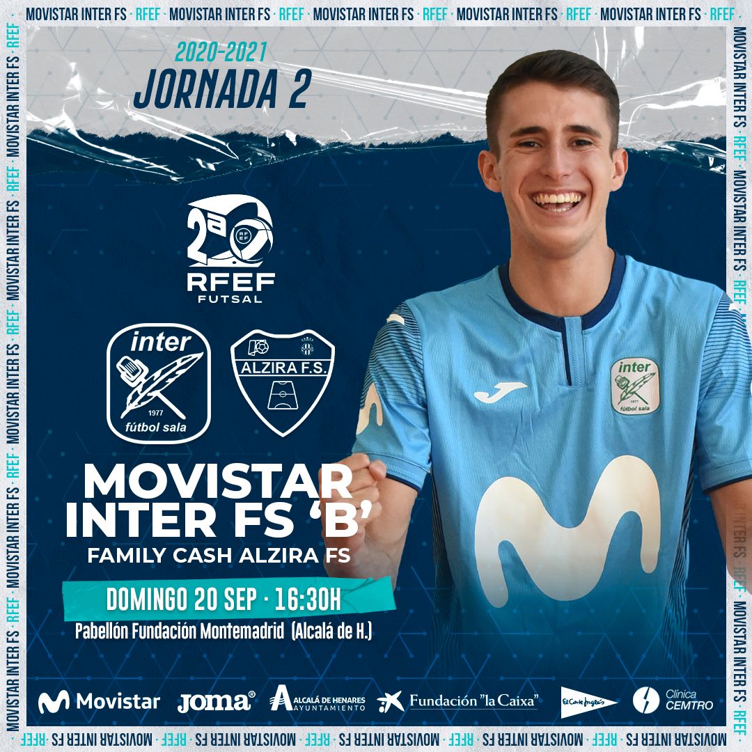⚽ ¡Vente a ver al @MovistarInter 'B' con a #InterTV! ⚽

🆚 @AlziraFS 
👀 Jornada 2 | #2RFEFFutsal
🕛 16:30 horas
🎙️ Con @JaviRodriguezR_   
🏟️ Pabellón Fundación Montamadrid 
📺 Síguelo en #InterTV y vuvuzela.es

#CorreLaVoz
#FútbolSala