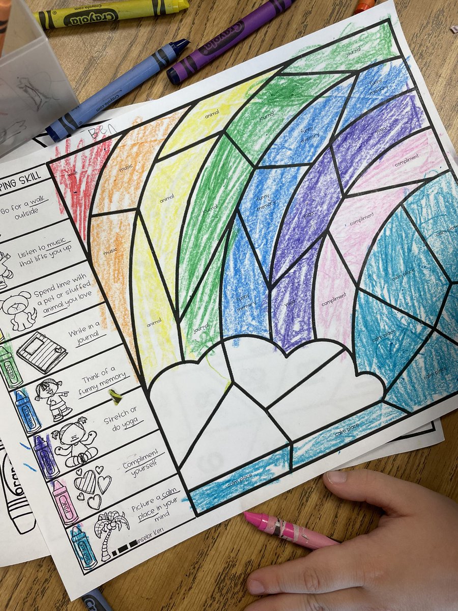 First grade has been learning why some feelings feel so much bigger than others and identifying some coping skills to use when needed.