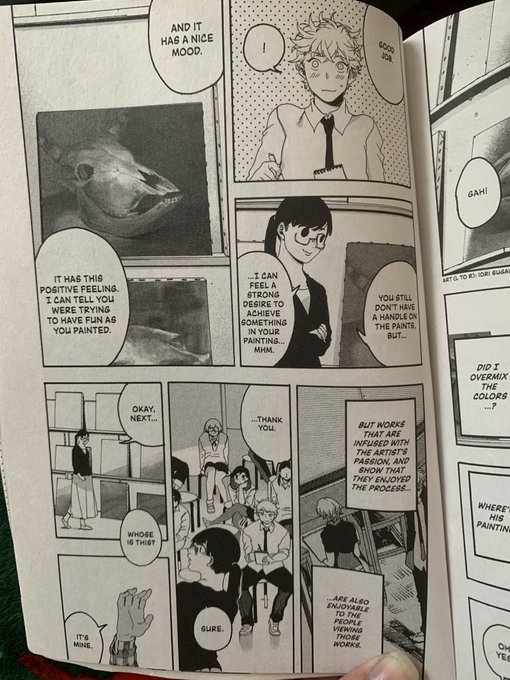 Finished reading the first volume of Blue Period and really enjoyed it!! It explores such an honest and thorough side of art academia. I really felt it a little too honestly at times 🙈 

I love how there's a lot more personal and nuanced manga about art and learning lately!! 