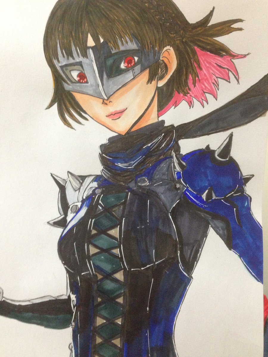 描いてみた イラスト ペルソナ5 新島真描いてみた クイーン ツイレポ 描いてみた イラスト ペルソナ5 新島真描いてみた クイーン ツイレポ