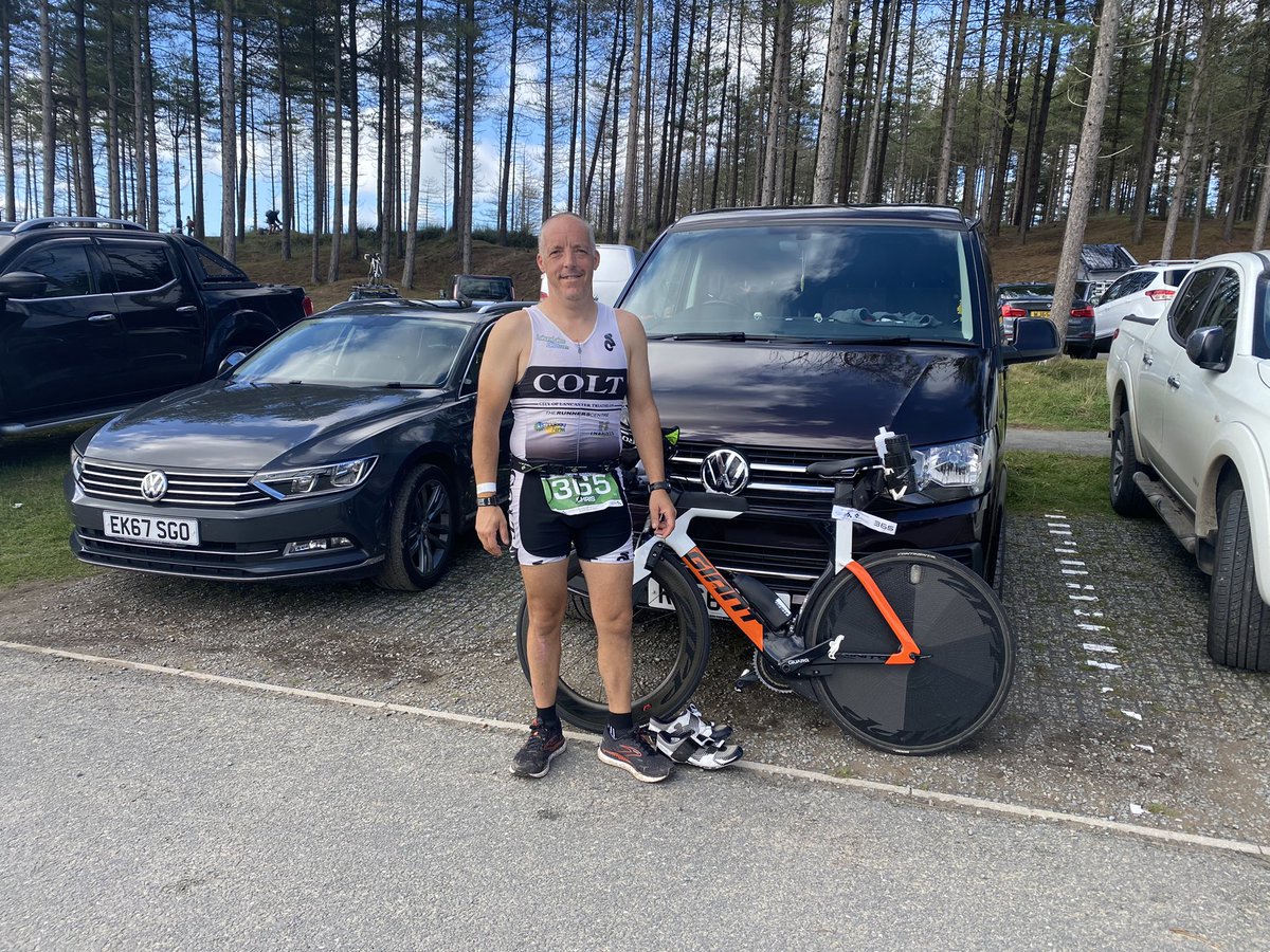Pleased with 3rd overall at the Anglesey Sandman Duathlon today a tough trail and beach run of 3.3 miles then a lumpy bike leg of 36.5 miles followed by a 2nd run of 10 k on the trails and sand dunes 🏃🏿🏃🏿