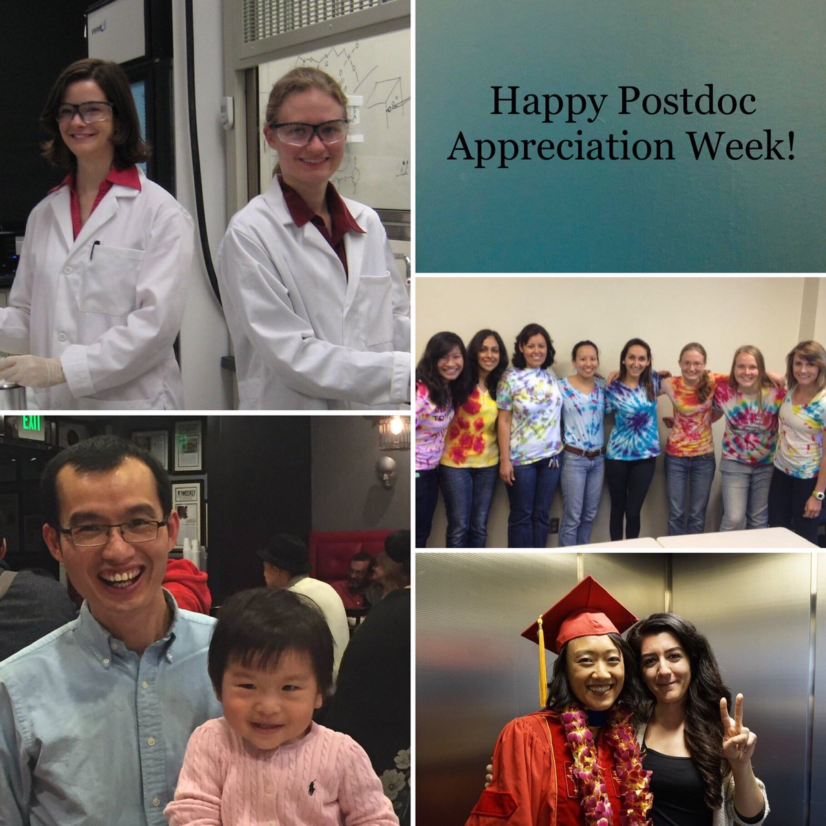 BiophotTeam's tweet image. Guess what starts tomorrow?? #PostdocAppreciation Week!! 
Since it&apos;s already &quot;tomorrow&quot; in many places, we&apos;re starting the celebration w/ a couple pictures of our amazing current &amp;amp; past #postdocs who&apos;ve set great examples of balancing scholarship &amp;amp; &quot;life&quot;. #ScienceTwitter