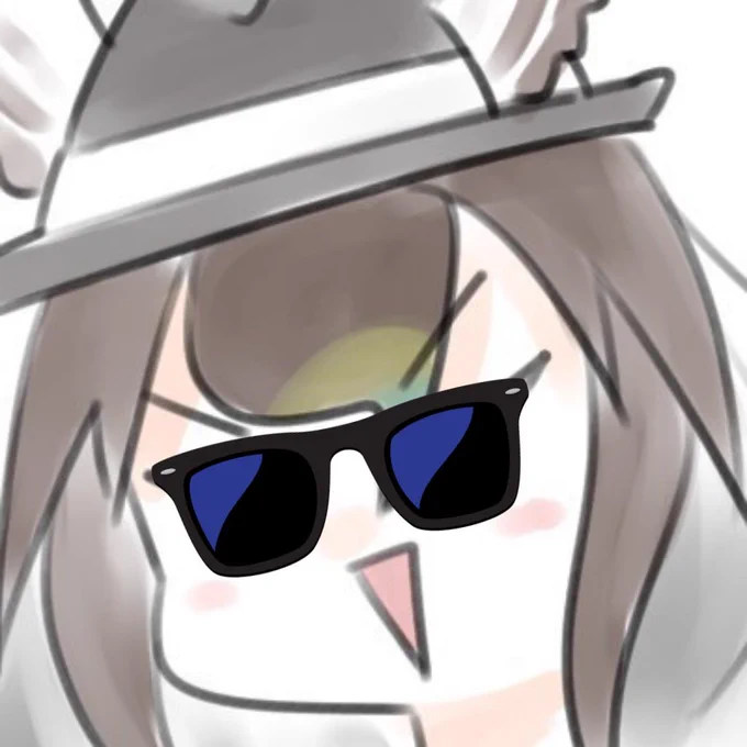 #自分のアイコンにサングラスをかけてみよう見た人もやってみよう 
なかなかイカしてる 