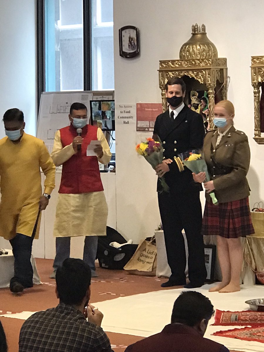 Happy Ganesh Chathurti 2021. It was an honour to be invited by <a href="/EdinHinduMandir/">EdinburghHinduMandir</a> along with my Royal Navy and Army Colleagues. @RAF_Jobs_Sco <a href="/hfbritain/">Hindu Forum Britain 🕉</a> <a href="/ArmyinScotland/">British Army in Scotland</a> <a href="/RNinScotland/">Royal Navy in Scotland</a> @CdrFCampbell <a href="/ASengaged/">Army HQ Scotland</a>