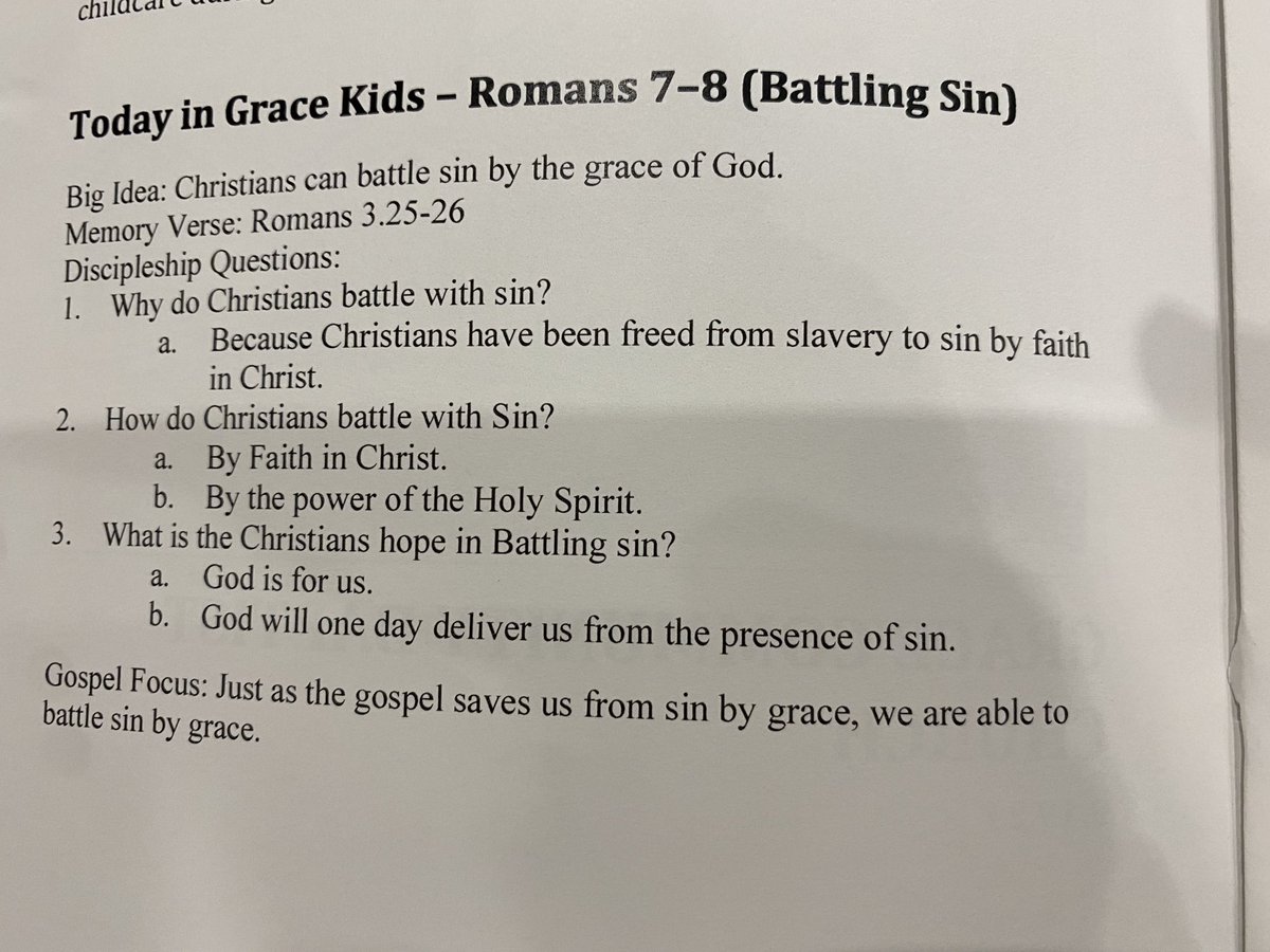 HomemakingLady's tweet photo. None of that Patty-Cake material for the #GraceKids: #Romans https://t.co/BmDwXACsJd