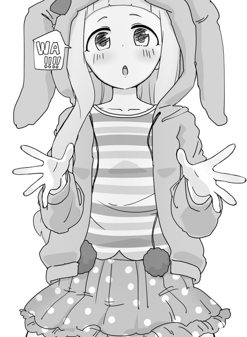 ファンボックスに『市原仁奈ちゃん(正義)』リクエストが来ていたのでびっくりサプライズ仁奈ちゃんを描きました、わっ 