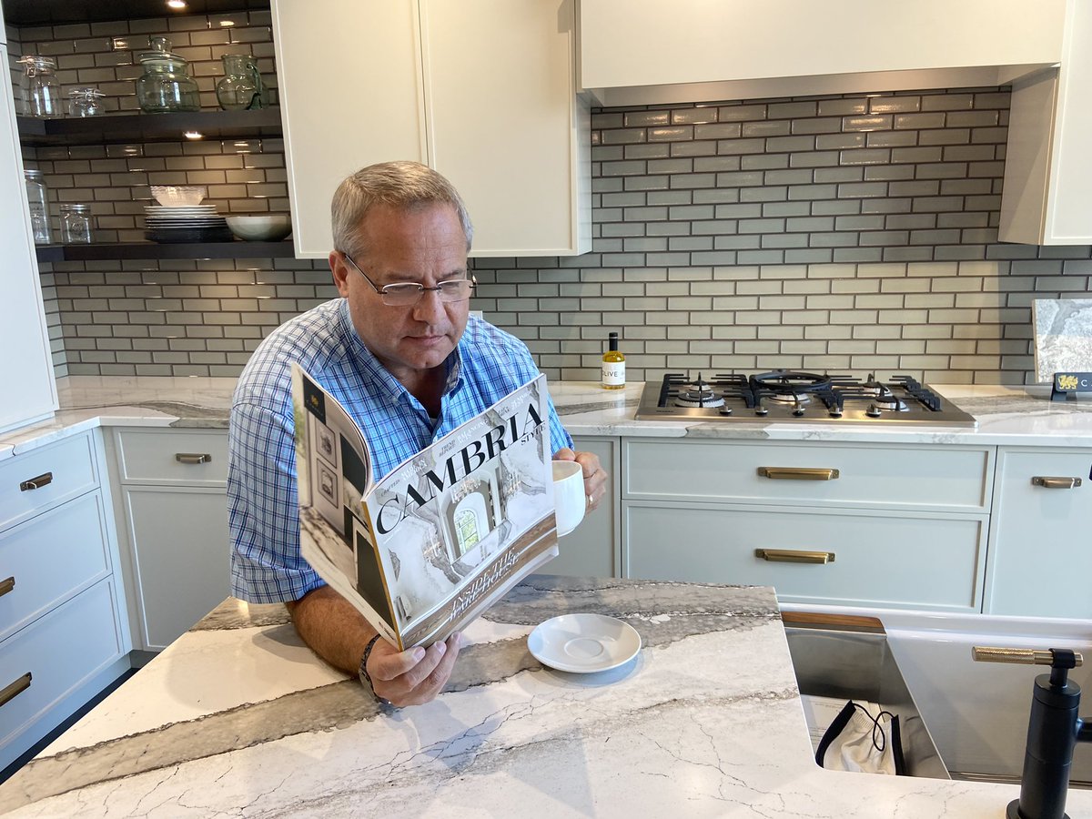 Jim Shannon (@quartzdragon) on Twitter photo Sunday morning kitchen reads. Nothing better than hot coffee on a cool fall morning before church reading Cambria Style.
<a href="/cambriasurfaces/">CambriaSurfaces</a> <a href="/cambriastyle/">Cambria Style Magazi</a> #church #mycambria #wearecambria #cambriastyle #quartzcountertops #quartz #design #designinspiration #designer #kitchen #bath Sunday morning kitchen reads. Nothing better than hot coffee on a cool fall morning before church reading Cambria Style.
<a href="/cambriasurfaces/">CambriaSurfaces</a> <a href="/cambriastyle/">Cambria Style Magazi</a> #church #mycambria #wearecambria #cambriastyle #quartzcountertops #quartz #design #designinspiration #designer #kitchen #bath