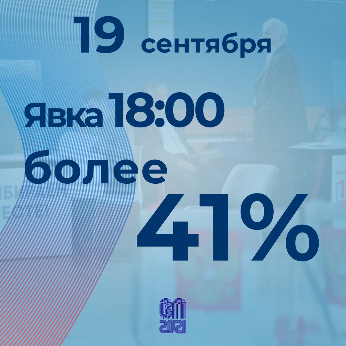 По состоянию на 18:00 на территории Московской области явка составила более 41 %

#ПодмосковьеВыбирает2021 #Выборы2021 #Выборы #ЕДГ2021 #ВыборПодмосковья