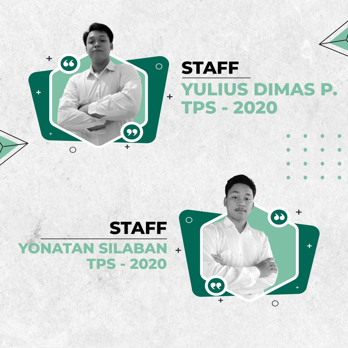 Bem_KMITSB's tweet photo. Menteri &amp; Wa. Menteri :

Finela Adha
Teknologi Pengolahan Pulp Kertas - 2018

dan,

Sansun Cahyono
Teknologi Pengolahan Sawit - 2020

Staff :
1. Yulius Dimas
Teknologi Pengolahan Sawit - 2020
2. Yonatan S.
Teknologi Pengolahan Sawit - 2020
3. Eli Azizah
Desain Interior - 2020 https://t.co/l6QuB1qJXU