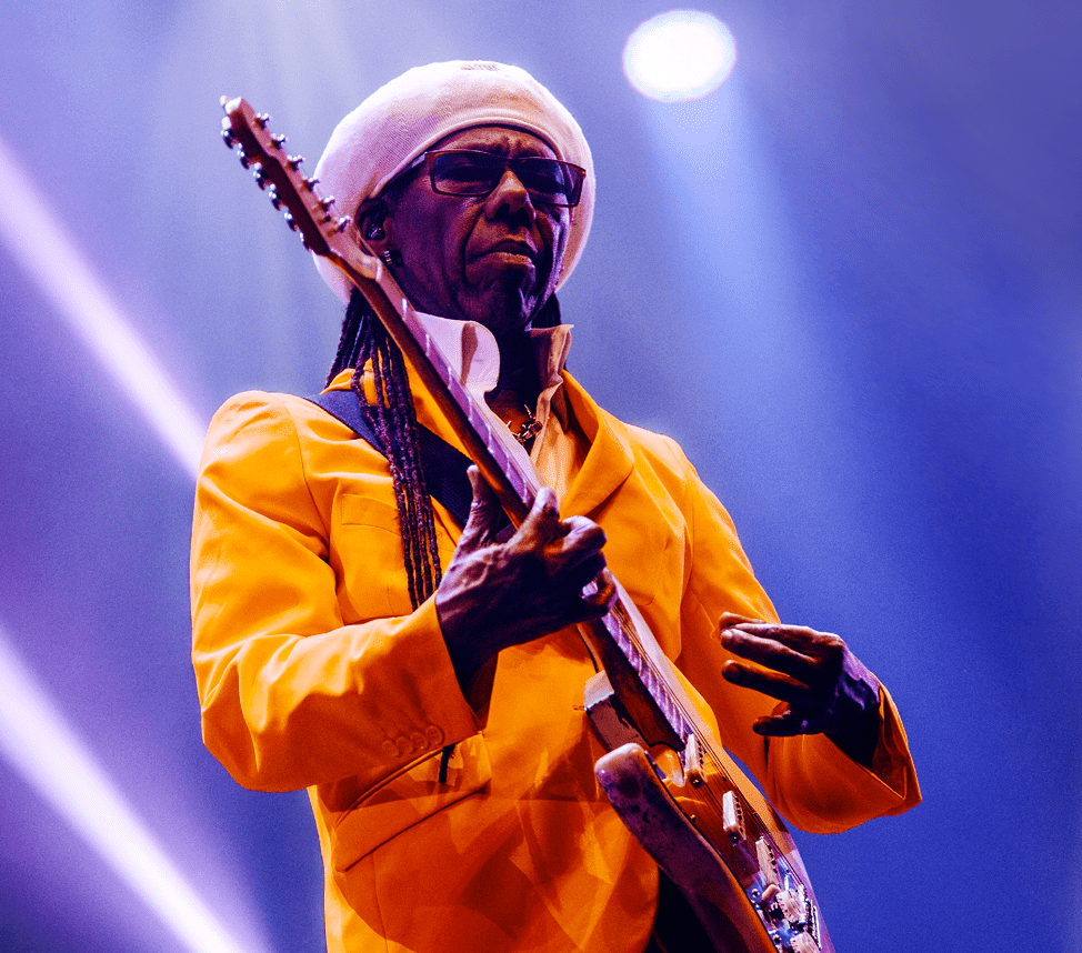 A happy 69th birthday to the ever-cool Nile Rodgers of Chic. 
 