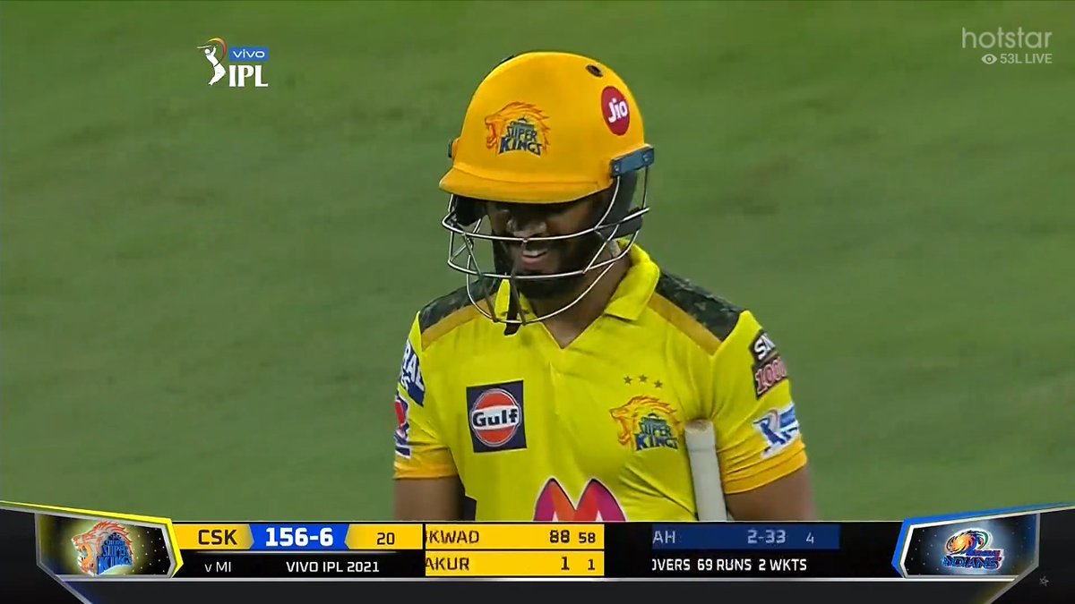 WMalkhat's tweet image. Rituraj Gaikwad saved all csk fan day, today. What a knock 🔥👌🏼 
#CSKvsMI 
#CSKvsMI
