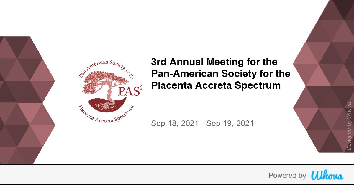 pramsey2012's tweet photo. Hi! I'm attending 3rd Annual Meeting for the Pan-American Society for the Placenta Accreta Spectrum #PAS21 #PASsquared21. Let's start connecting with each other now. @lzuckerwiseMD @PASsquared21 @j_gil - via Whova event app https://t.co/qL4BrzFRbb https://t.co/6xQTqgN7lk