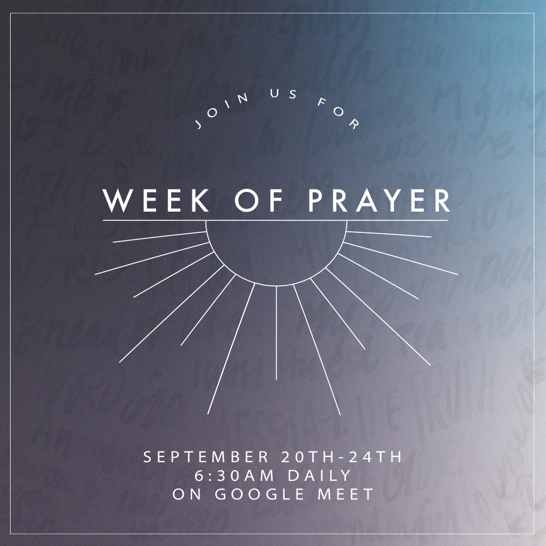 Start your day in the presence of the Lord! 🙌⁠

Pastor Tom will be leading live online prayer each weekday morning on Google Meet. Join us as we focus our prayers on “Revive Your Work in Me!"⁠

See you at 6:30 am! ☕☀️ 

intlfamilychurch.com/prayer
⁠