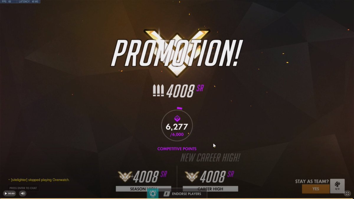 Have been grinding alot lately, but it paid out!

Special Thanks to <a href="/NaruOW_/">Naru</a>  for all the time and effort he put into me.
His coaching actually revived my braindead ass.
I highly recommend his coaching!