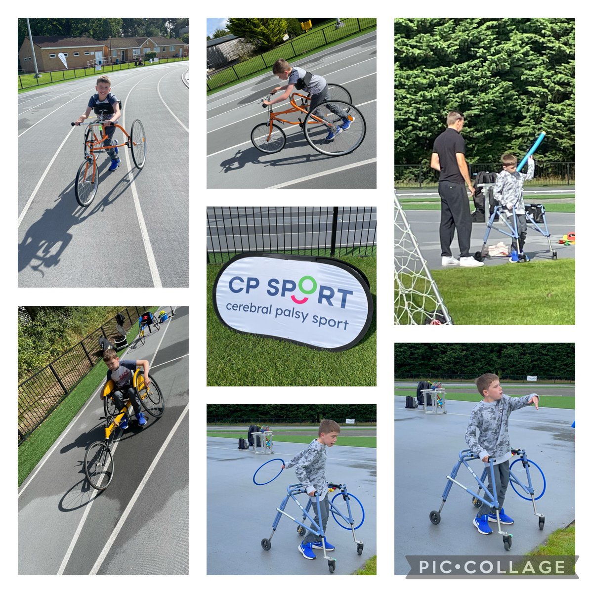 aidensfootsteps's tweet photo. Have a go athletics day with @CP_Sport Aiden got to try racerunning, wheelchair racing and throwing, now to find some local clubs! https://t.co/FPrAmMugrM