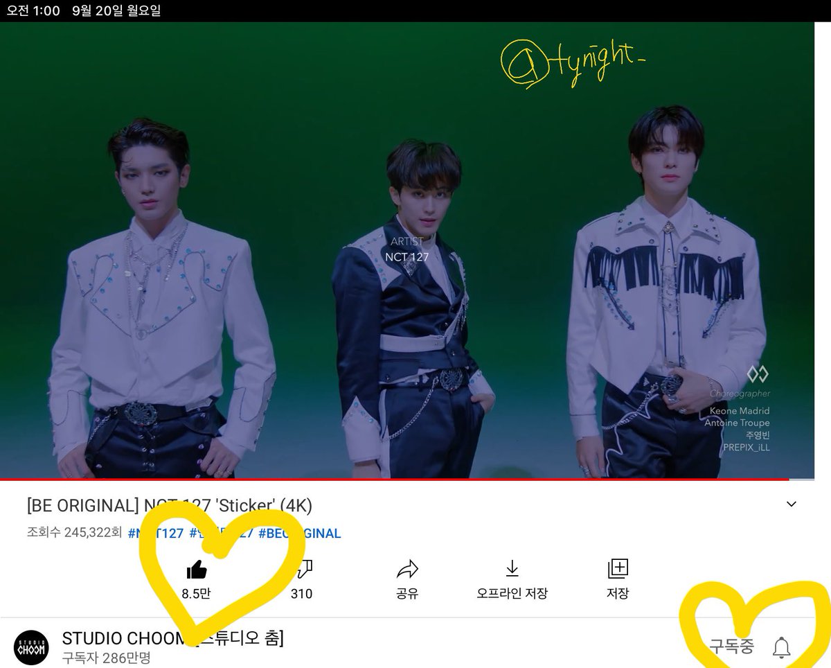 tynight_'s tweet photo. @M2MPD @NCTsmtown_127 지독한 혐생을 끝내고 쌓인 떡밥 중 가장 먼저 선택 한 바로 그 떡밥 스춤 😭😭😭😭
다들 왜 스춤스춤 하는지 알겠어요 
제 선택은요!!!!! 섬세한 손끝과 눈빛이 잘 담긴 이 장면입니다👍💛
갓시티킹리칠과 킹스갓춤 최고의 조 합 💝💝💝
#BEORIGINAL_NCT127
#NCT127   #Sticker   #STUDIOCHOOM https://t.co/f7P8VzkZ6Q