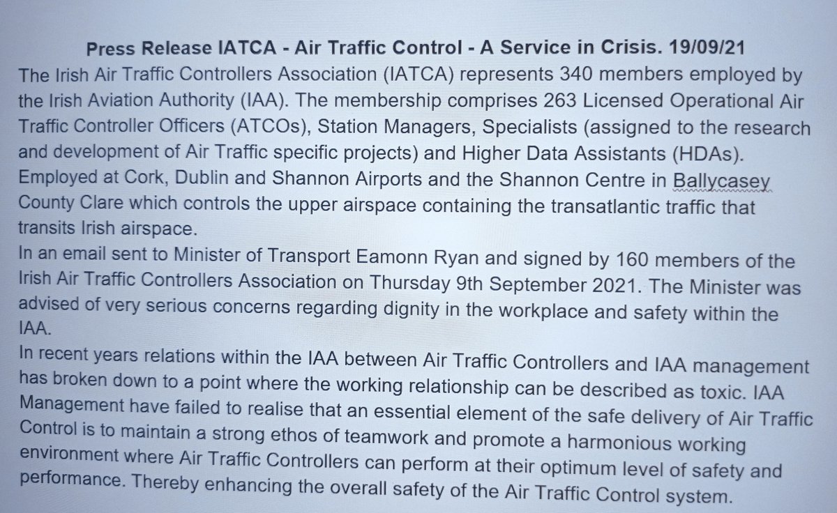 IATCA press release 19/09/2021 
1/6