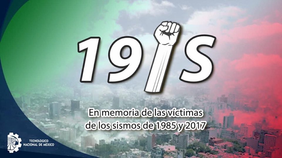 TecNM_MX's tweet photo. La #ComunidadTecNM rinde homenaje al recordar a las víctimas de los sismos del #19DeSeptiembre de 1985 y 2017.

¡Todos juntos como nación, #TodosSomosTecNM! https://t.co/HAkaMIKWHY