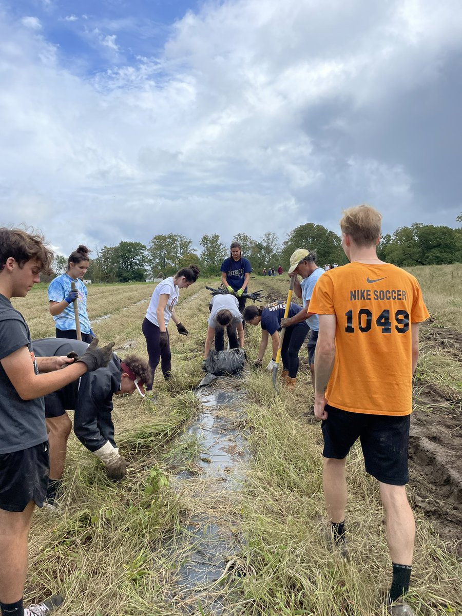 ShepHillNHS's tweet image. After a successful trip to Community Harvest in Grafton on Thursday morning, the NHS gathered 1578 pounds of vegetables worth a total of 6678 servings that will be donated to local shelters. We were very happy to help out, and can’t wait to come volunteer again soon!