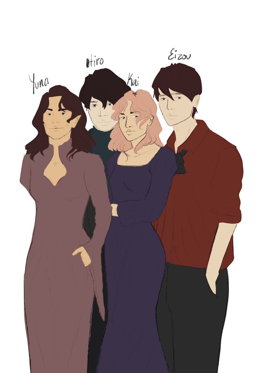 creativeidiote's tweet photo. hi im a little late to #BIPOCvampday but i wanted to share some rough sketches im working up for paintings for @TheDearEternity !!! this is like 90% of my vampire ocs actually

more abt them below! https://t.co/G2PB13gKJa