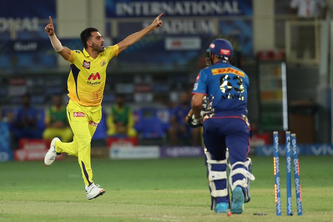 Deepak Chahar got the better of debutant Anmolpreet Singh - IPL2021 - CSKvsMI - Sportz Point